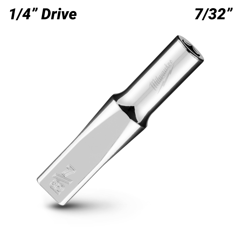 Milwaukee 45349013 1/4’’ Drive 7/32’’ SAE 6-Point Deep Socket – image 2