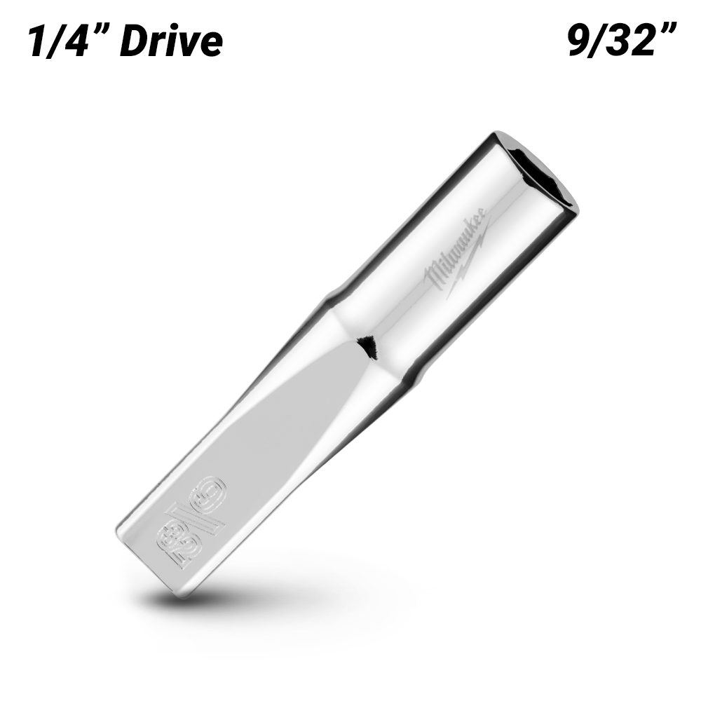 Milwaukee 45349015 1/4’’ Drive 9/32’’ SAE 6-Point Deep Socket – image 2