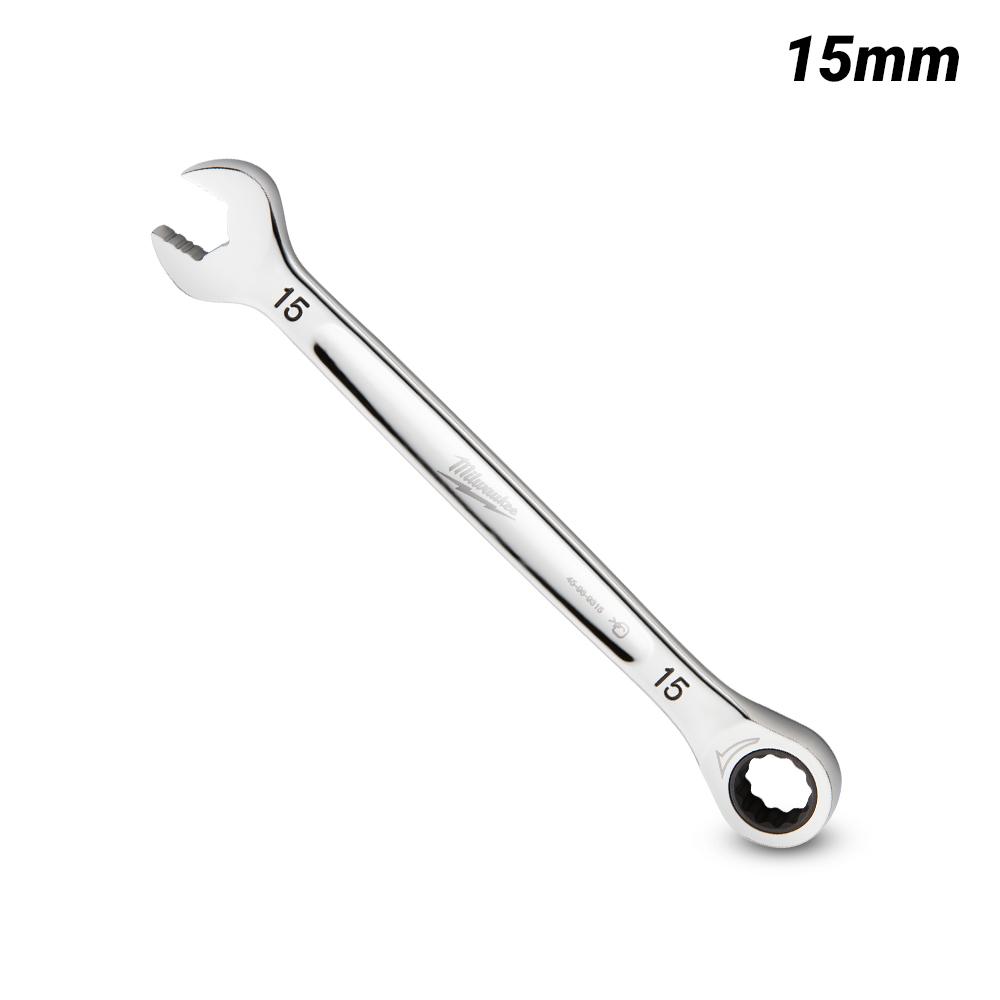 Milwaukee 45969315 15mm Metric Ratcheting Combination Wrench – image 2