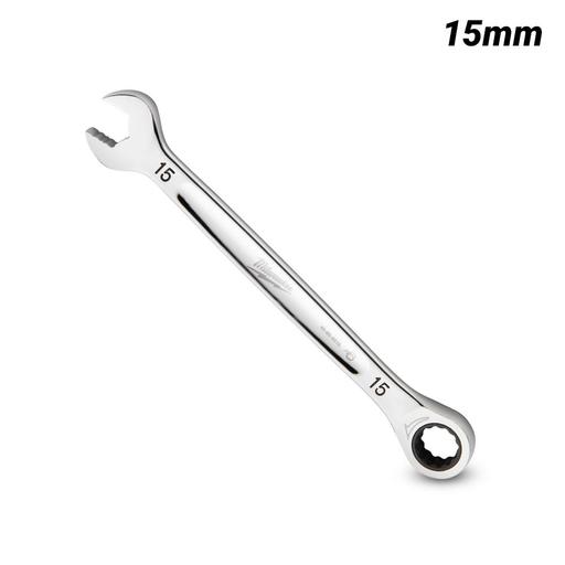 Milwaukee 45969315 15mm Metric Ratcheting Combination Wrench – image 2