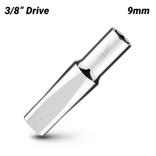 Milwaukee 45349093 3/8’’ Drive 9mm Metric 6-Point Deep Socket – image 2