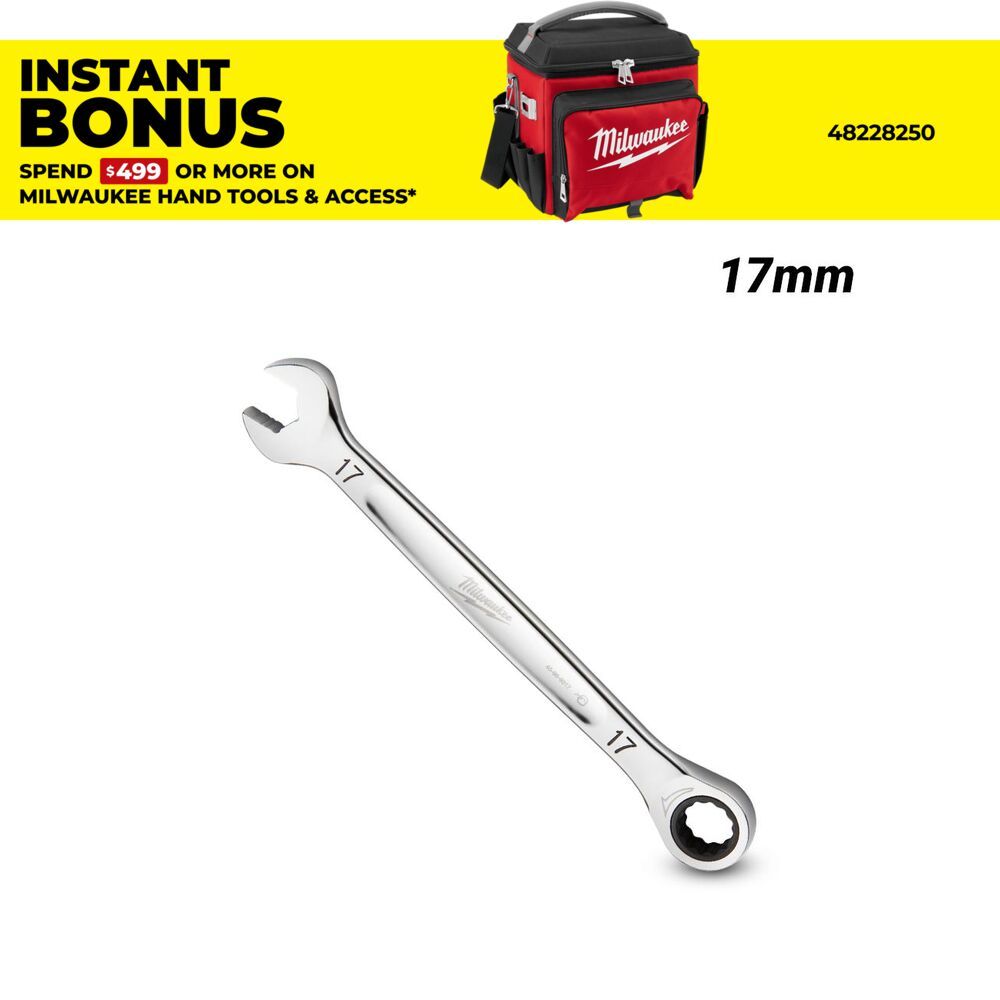 Milwaukee 45969317 17mm Metric Ratcheting Combination Wrench – image 1