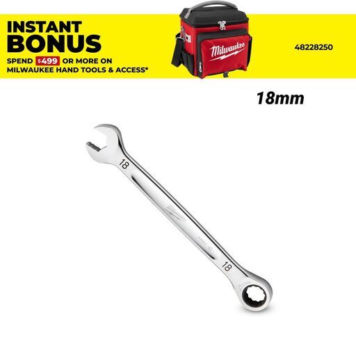 Milwaukee 45969318 18mm Metric Ratcheting Combination Wrench