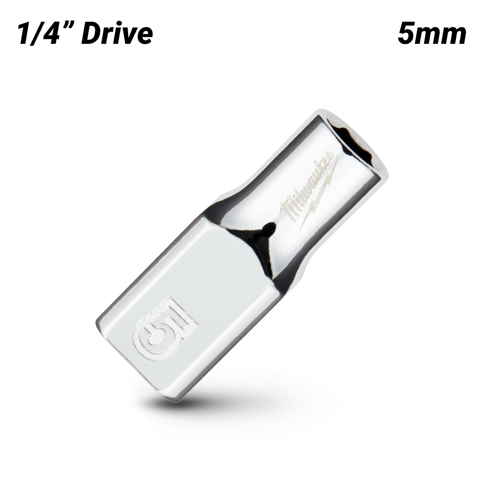 Milwaukee 45349030 1/4’’ Drive 5mm Metric 6-Point Standard Socket – image 2