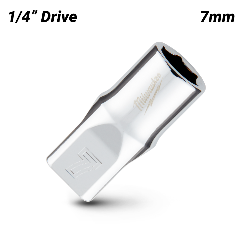 Milwaukee 45349033 1/4’’ Drive 7mm Metric 6-Point Standard Socket – image 2