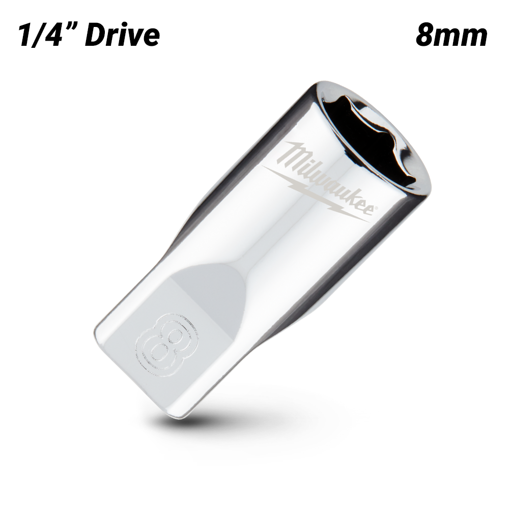 Milwaukee 45349034 1/4’’ Drive 8mm Metric 6-Point Standard Socket – image 2