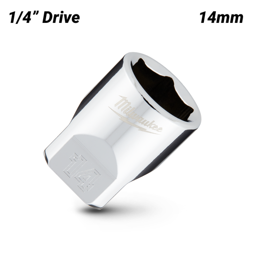 Milwaukee 45349040 1/4’’ Drive 14mm Metric 6-Point Standard Socket – image 2