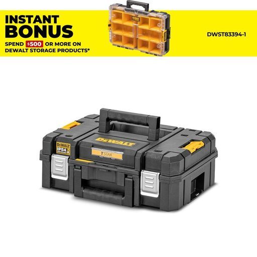 DeWalt DWST83345-1 2.0 TSTAK Shallow Tool Storage Box