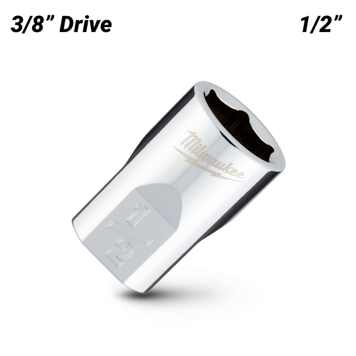 Milwaukee 45349064 3/8’’ Drive 1/2’’ SAE 6-Point Standard Socket – image 2