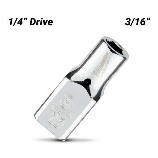 Milwaukee 45349001 1/4’’ Drive 3/16" SAE 6-Point Standard Socket – image 2