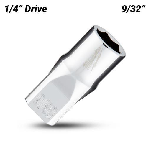 Milwaukee 45349004 1/4’’ Drive 9/32" SAE 6-Point Standard Socket – image 2
