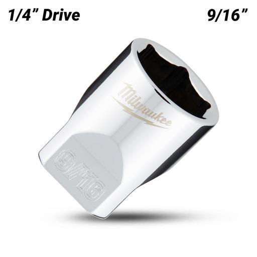 Milwaukee 45349010 1/4’’ Drive 9/16" SAE 6-Point Standard Socket – image 2