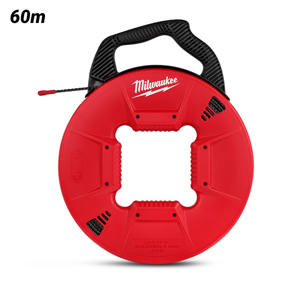 Milwaukee 48224167 60m 200ft Polyester Fish Tape Plastic Tip – image 2