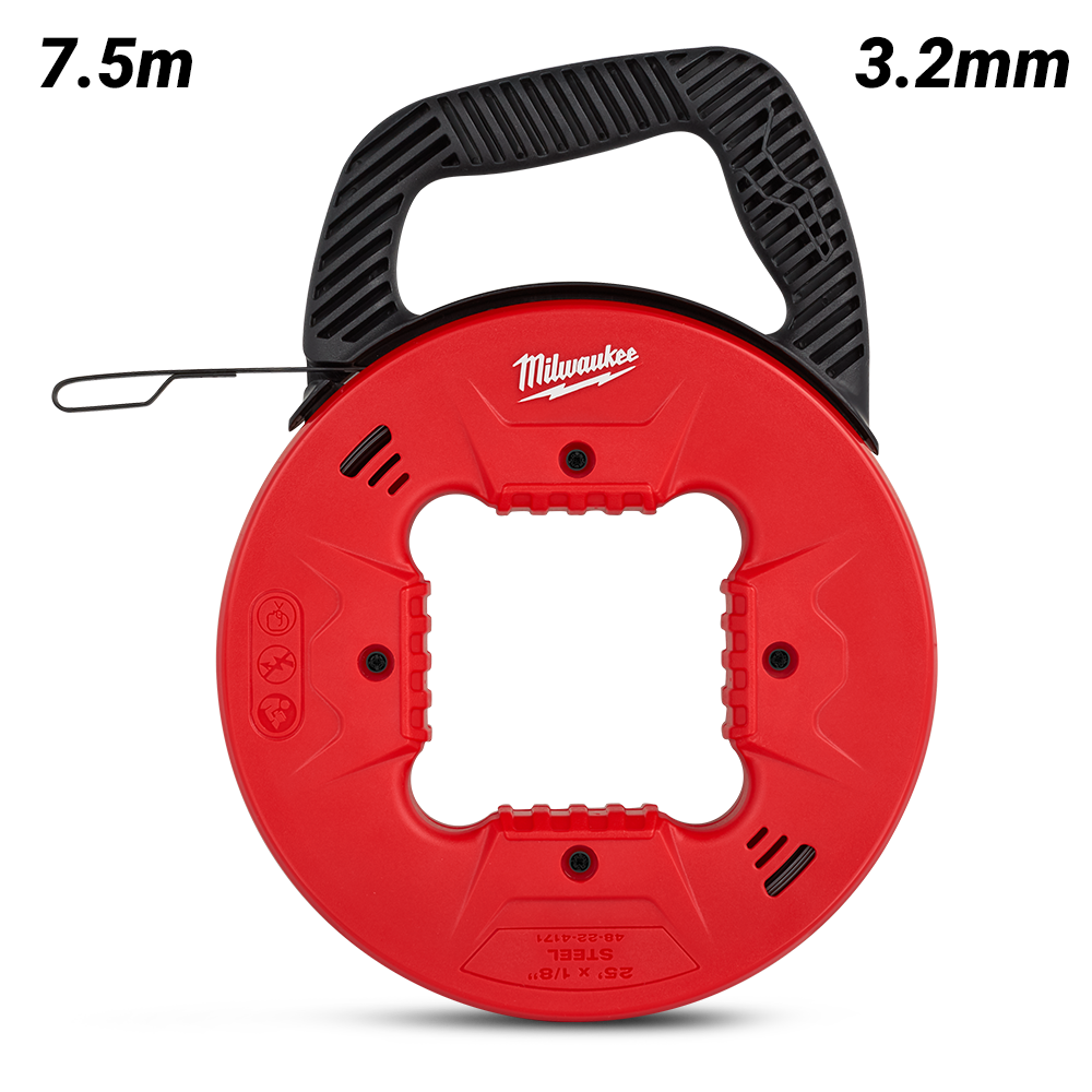 Milwaukee 48224171 7.5m 25ft 3.2mm Steel Fish Tape – image 2