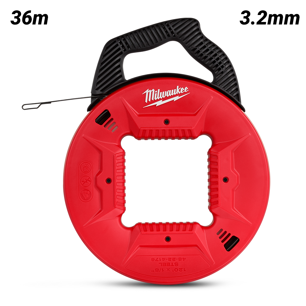 Milwaukee 48224176 36m 120ft 3.2mm Steel Fish Tape – image 2