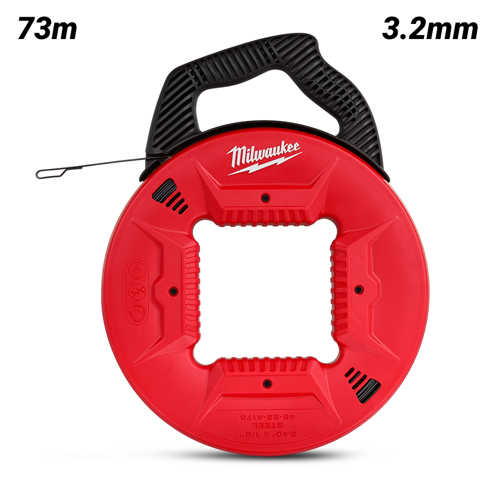 Milwaukee 48224178 73m 240ft 3.2mm Steel Fish Tape – image 2