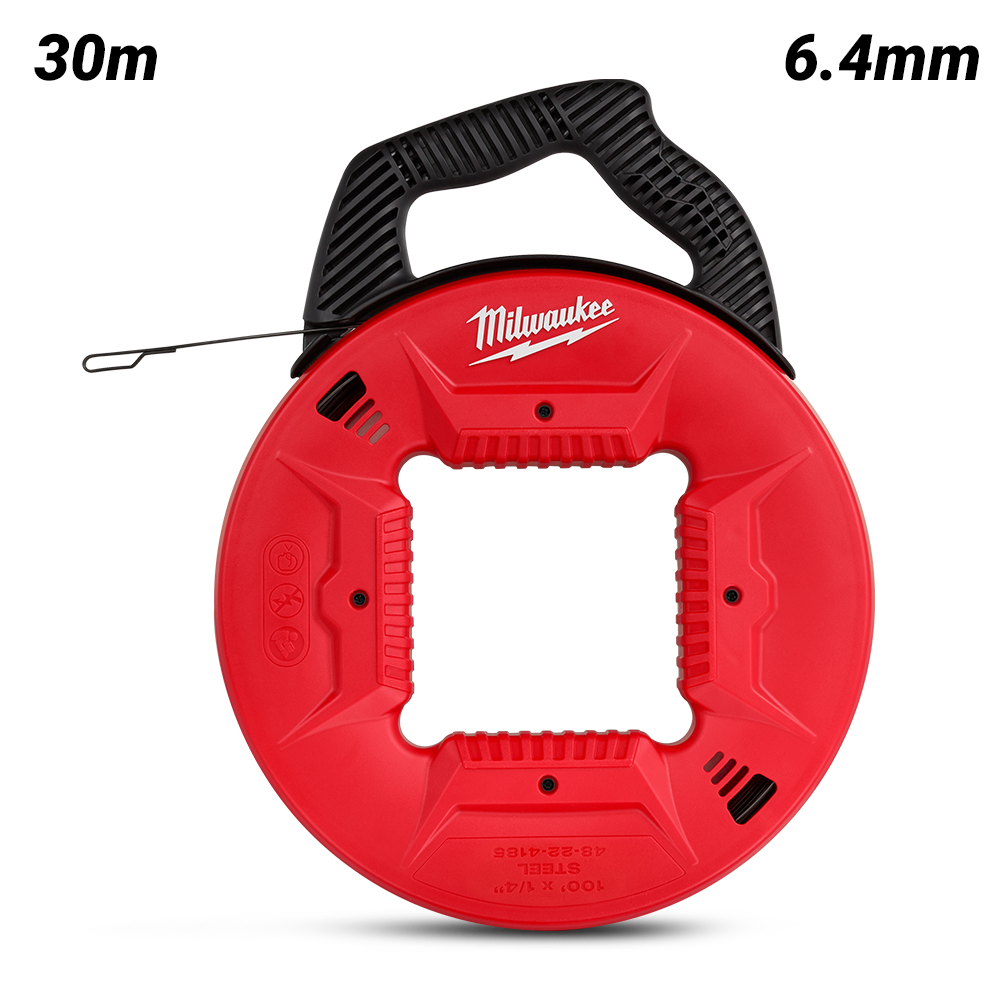 Milwaukee 48224185 30m 100ft 6.4mm Steel Fish Tape – image 2