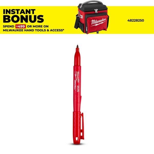 Milwaukee 48223170 INKZALL Red Fine Point Marker