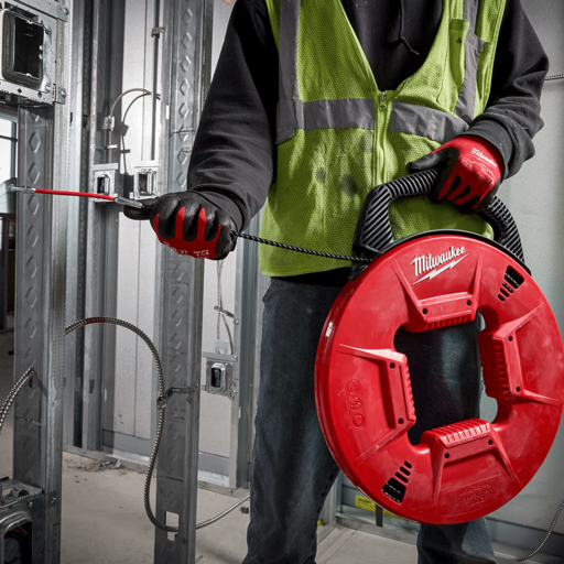 Milwaukee 48224197 60m 200ft Polyester Fish Tape Metal Leader