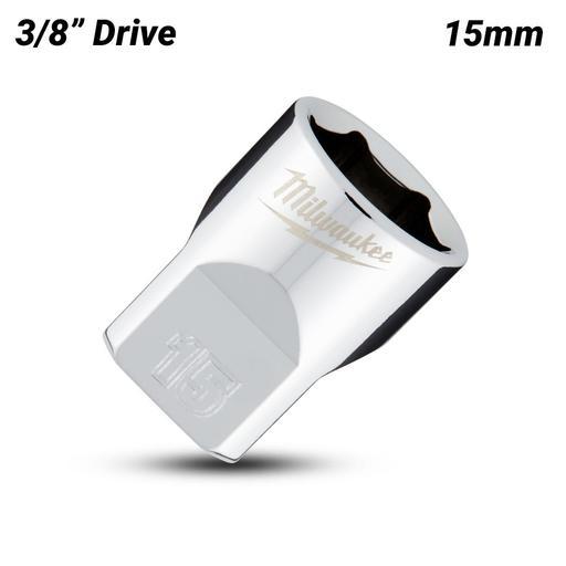 Milwaukee 45349085 3/8’’ Drive 15mm Metric 6-Point Standard Socket – image 2