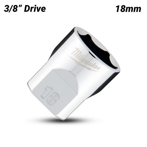 Milwaukee 45349088 3/8’’ Drive 18mm Metric 6-Point Standard Socket – image 2