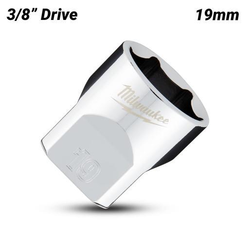 Milwaukee 45349089 3/8’’ Drive 19mm Metric 6-Point Standard Socket – image 2