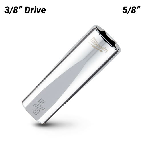 Milwaukee 45346250 3/8’’ Drive 5/8’’ SAE 6-Point Deep Socket – image 2