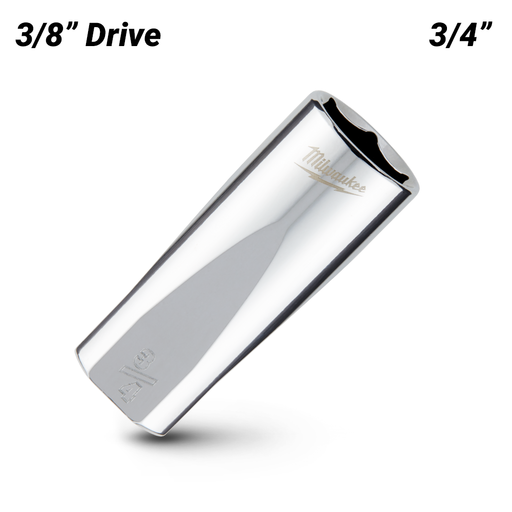 Milwaukee 45346875 3/8’’ Drive 3/4’’ SAE 6-Point Deep Socket – image 2