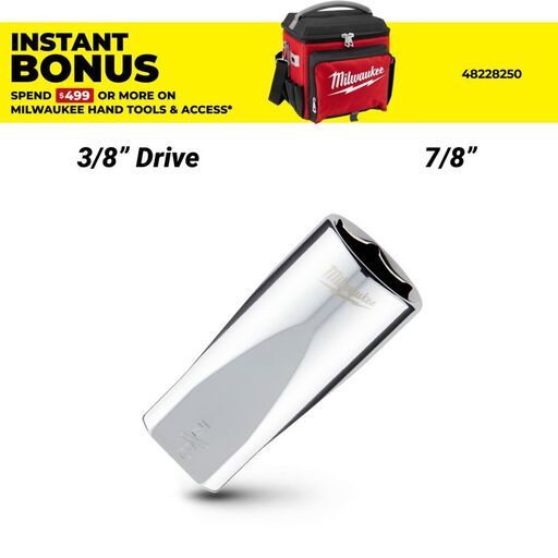Milwaukee 45349075 3/8’’ Drive 7/8’’ SAE 6-Point Deep Socket