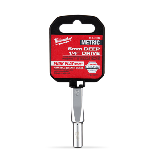 Milwaukee 45349042 1/4’’ Drive 5mm Metric 6-Point Deep Socket – image 5