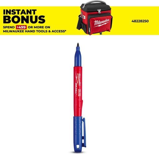 Milwaukee 48223180 INKZALL Blue Fine Point Marker