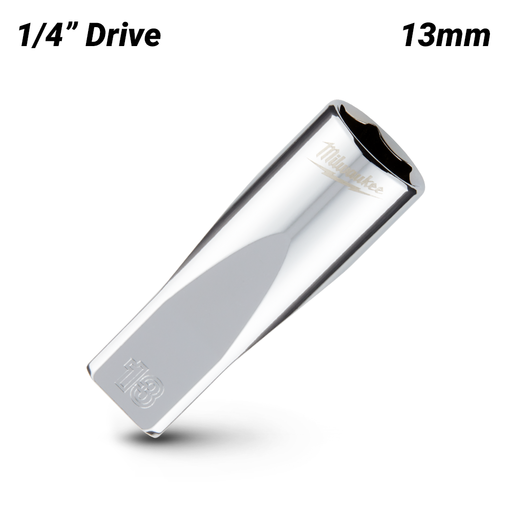 Milwaukee 45349051 1/4’’ Drive 13mm Metric 6-Point Deep Socket – image 2