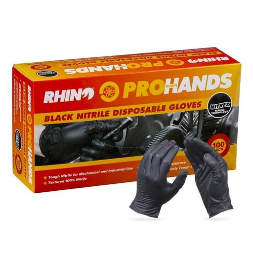 Rhino RHD55-M 100-Pack Nitrile Disposable Gloves - Medium – image 3