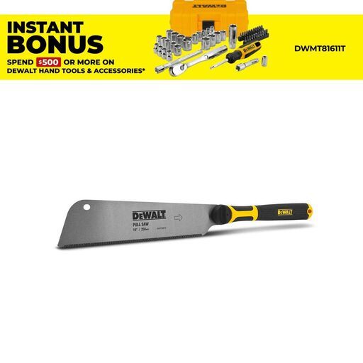 DeWalt DWHT20215 250mm (10") Single Edge Pull Saw