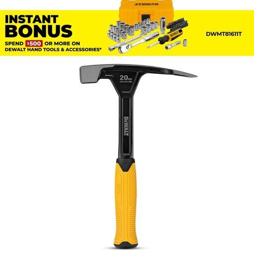 DeWalt DWHT51389 565g/ 20oz Brick Hammer