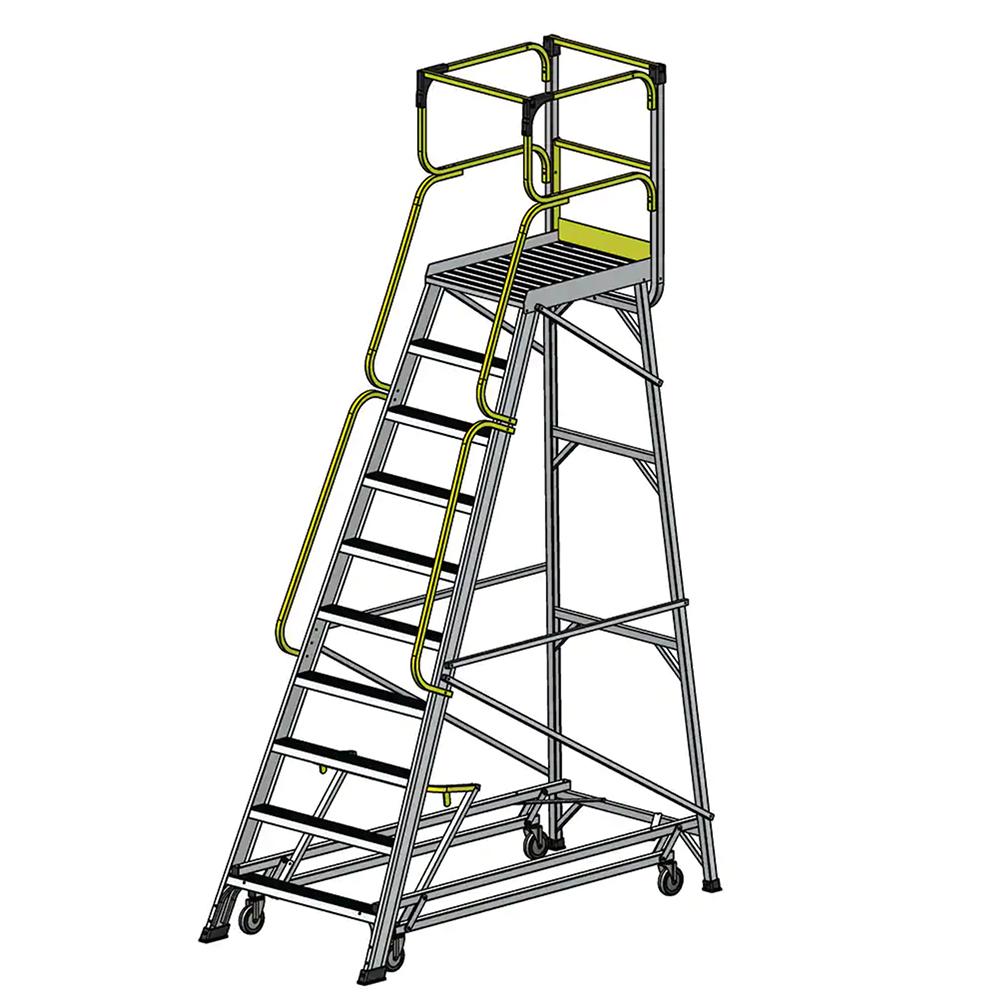 Bailey FS13597 10 Step 170kg 2761mm Aluminium Access Platform Ladder