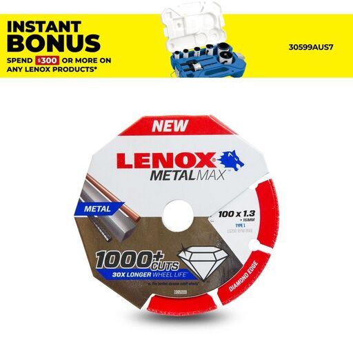 Lenox 1985009 100 x 16 x 1.3mm Metal Max Diamond Blade