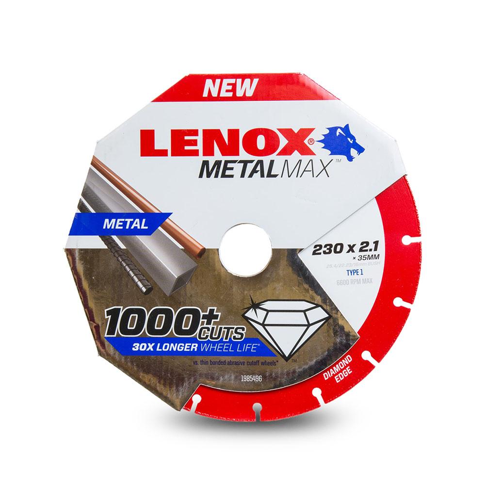 Lenox 1985496 230 x 35 x 2.1mm Metal Max Angle Grinder Cutoff Wheel – image 2