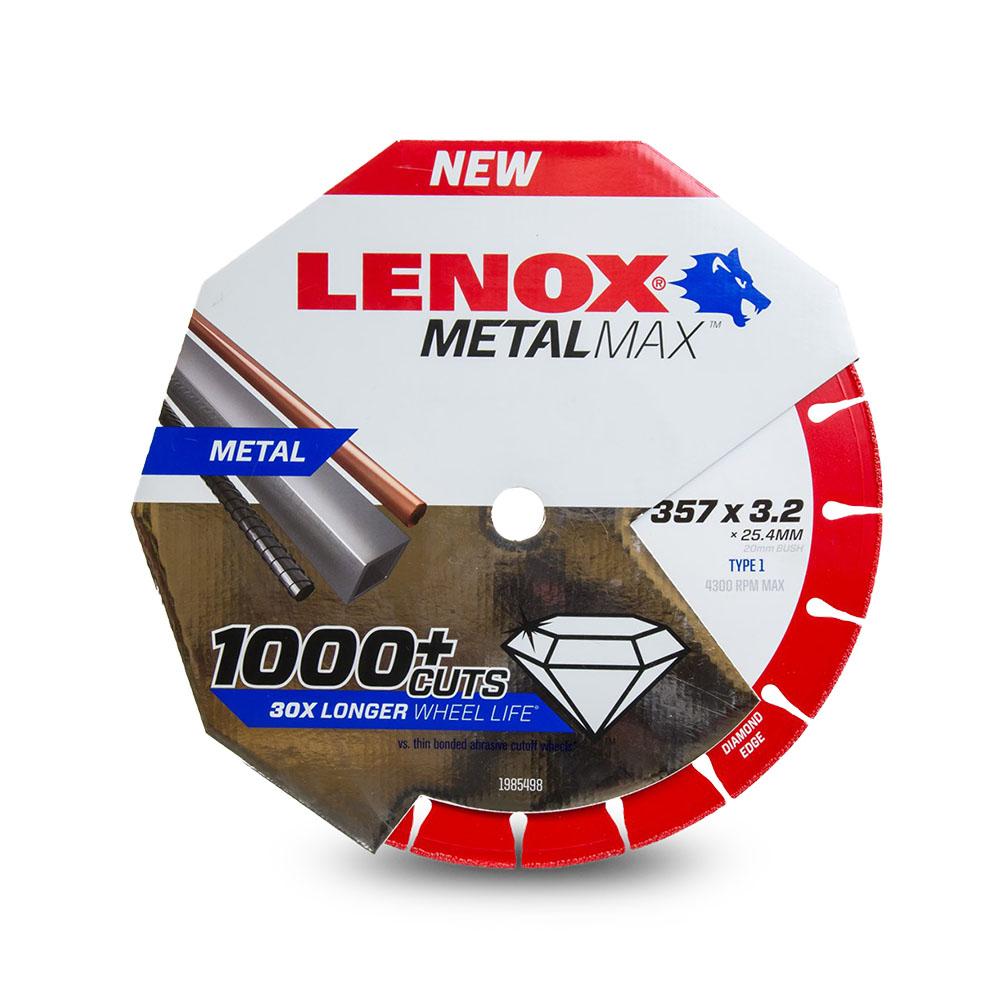 Lenox 1985498  1985494 357 x 25.4 x 3.2mm Metal Max Cutoff Wheel – image 2