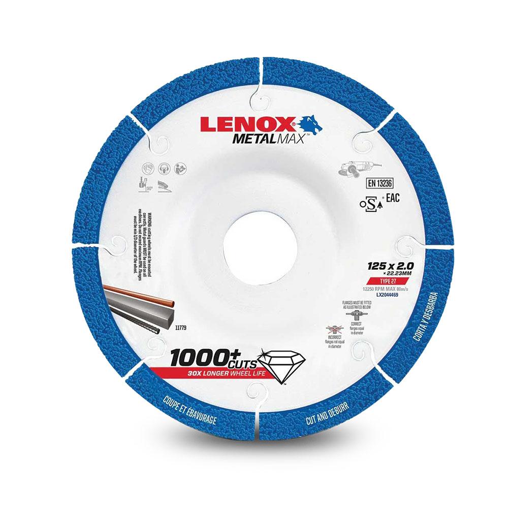 Lenox LX2044469 125 x 22.2 x 1.3mm Metal Max Diamond Metal Cutoff ...