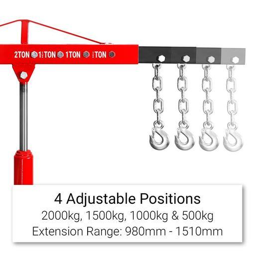 Daytona D2TEC 2000kg Foldable Engine Crane – image 6