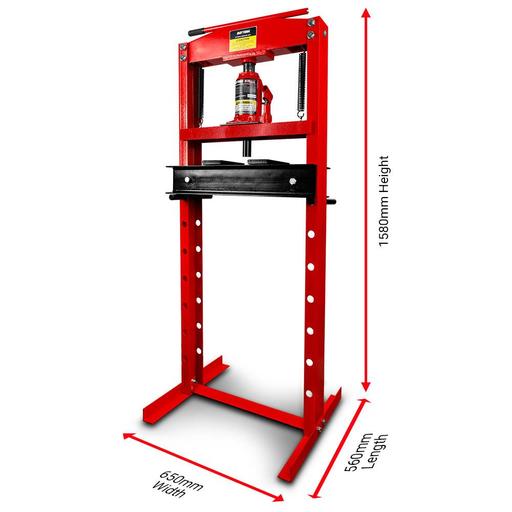 Daytona DSP20T 20,000kg Hydraulic Shop Press With Pressure Plate & H-Frame Kit – image 2