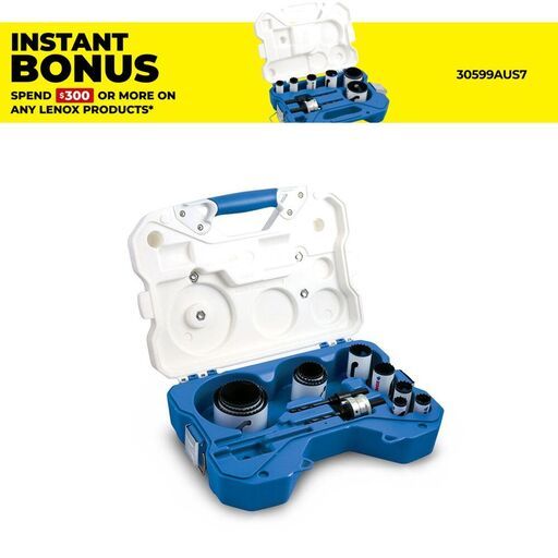 Lenox 30874AUS1100G 15pce General Purpose Bi-Metal Hole Saw Kit