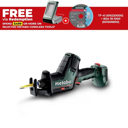 Metabo SSE 18 LTX BL COMPACT (602366850) 18V Li-ion LXT Brushless Cordless Sabre Saw - Skin Only
