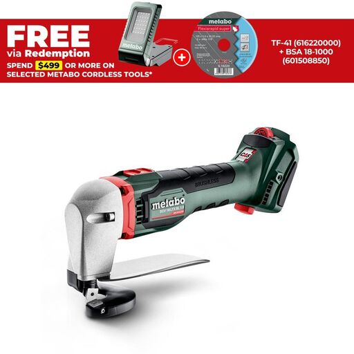 Metabo SCV 18 LTX BL 1.6 (601615850) 18V Brushless Cordless Metal Shears - Skin Only