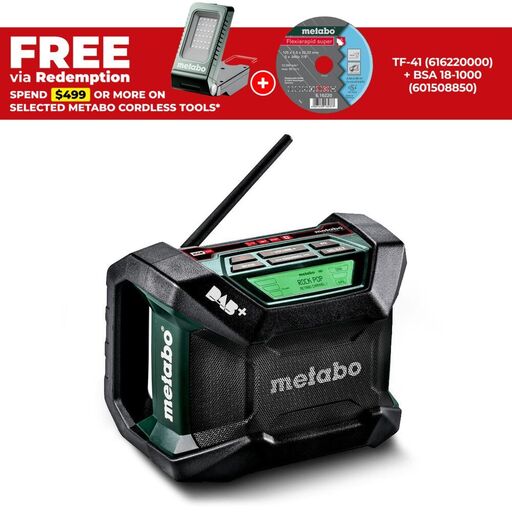 Metabo R 12-18 DAB+ BT (600778590) 12V & 18V Cordless Bluetooth DAB Worksite Radio - Skin Only
