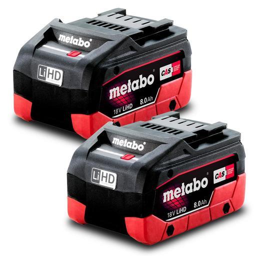 Metabo 8.0 LiHD TP (AU32102800) 18V 8.0Ah Li-ion Battery Twin Pack – image 2
