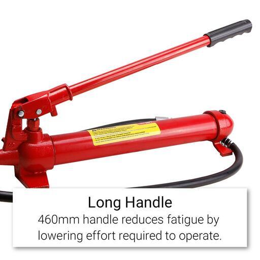 Daytona DPBRK10 10 Tonne Hydraulic Pump Porta Power Body Repair Kit with Ram & Spreader – image 2
