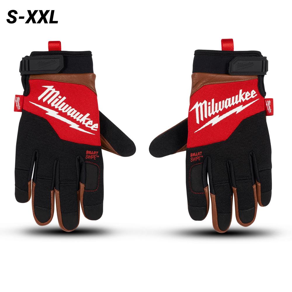 Milwaukee Lederhandschuhe Für Herren - Braun, Gelgepolstert, Mit Knöchelschutz, 1 Paar