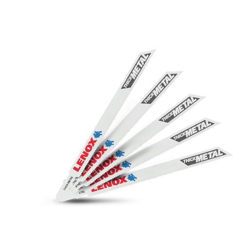 Lenox 1991591 5pk 175 x 60 x 7mm 5-1/2" 14TPI Medium Metal Cutting Jig Saw Blades – image 4
